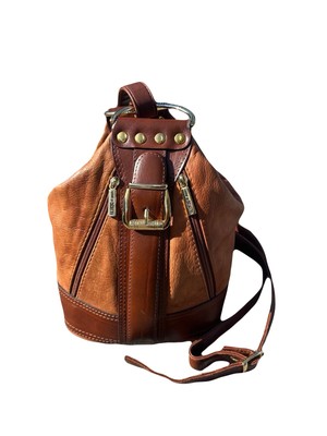 Vintage Valentino Di Paolo Leather Bucket Bag/Backpack Made in