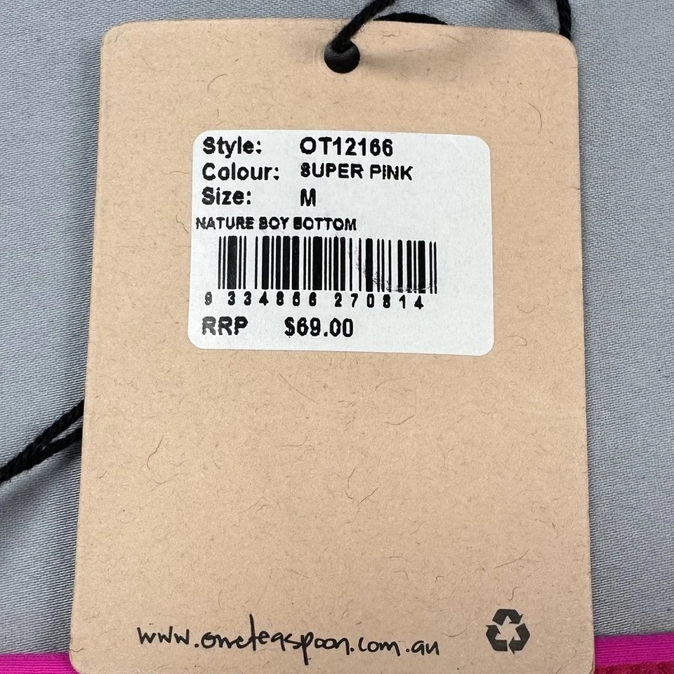 Bikini de natación OneTeaspoon Nature Boy parte inferior para mujer mediana súper rosa cintura alta Foto 2 de 4