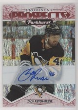 2018-19 Parkhurst Prominent Prospects Red 23/25 Zach Aston-Reese #PP-22 Auto 7fp
