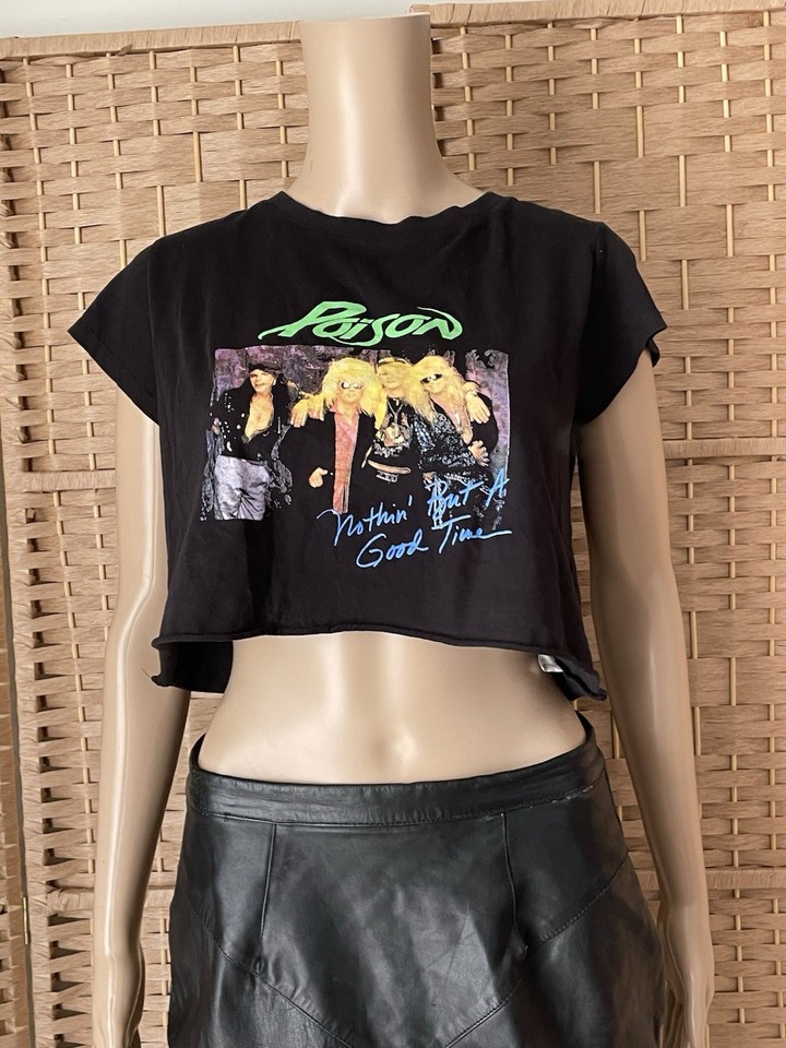 POISON Cropped MIDRIFF BAND TSHIRT Cotton On L