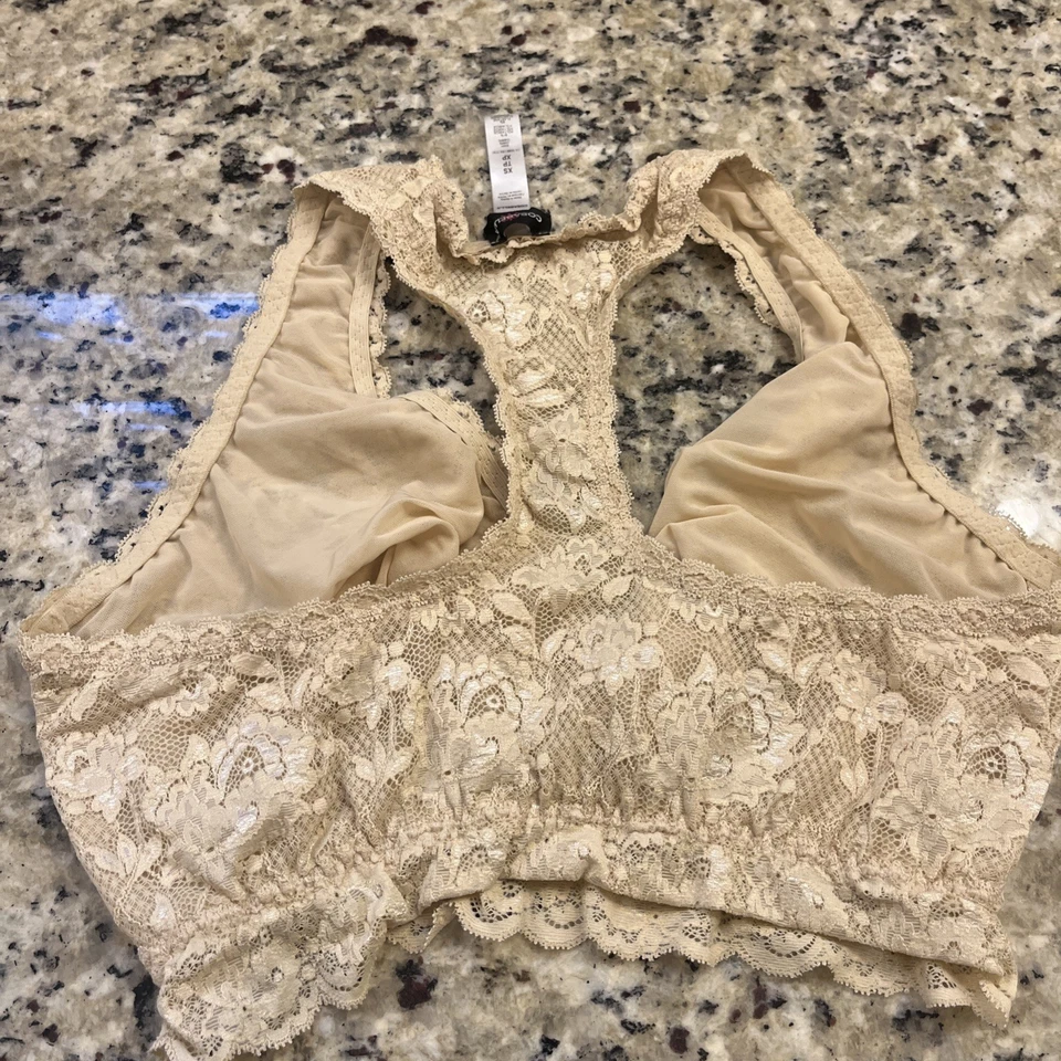 Bralette Cosabella Extra Curvy Racerback en Crema Talla XS Foto 3 de 4