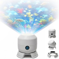 Dynamic Rotating Projector Night Light Ocean Christmas Snowflake Projection Lamp