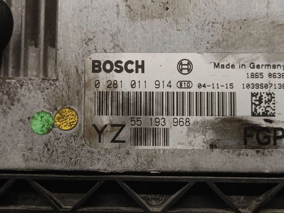 55193968 CENTRALINA MOTORE / 0281011914 BOSCH / 5246502 PER OPEL VECTRA C GTS Z - Immagine 4 di 4