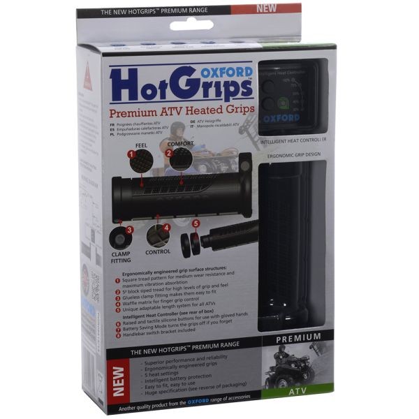 4x ✅Fits OXFORD OF770 Grips  handlebar diameter 22mm ATV colour blac ⭐UK Seller⭐