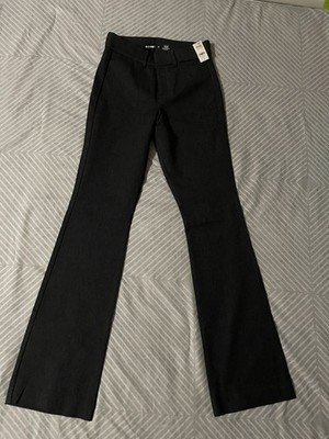 Old Navy High Rise Pixie Flare Pants Dark Gray Charcoal Size 0 Career Workwear