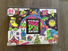 Schylling NeeDoh Christmas Advent Calendar 24 Days of Surprises Multicolor