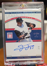 2020 National Treasures Frank Thomas Hall of Fame Signatures /3 Class Of 2014 ⚾