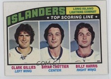 1976 Topps New York Islanders Clark Gillies Bryan Trottier Billy Harris HOF 1gm6