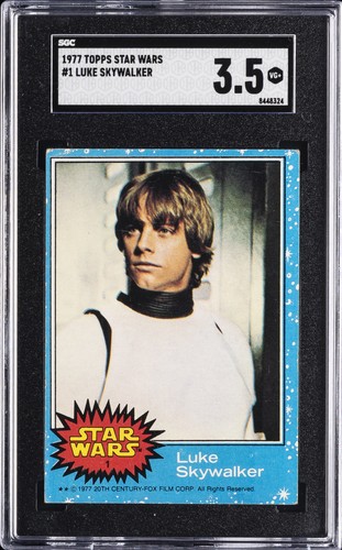 1977 Topps Star Wars #1 Luke Skywalker — SGC 3.5