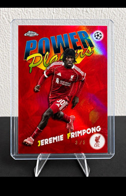 Topps Chrome UEFA Champions League Power Players  Jeremie Frimpong 3/5