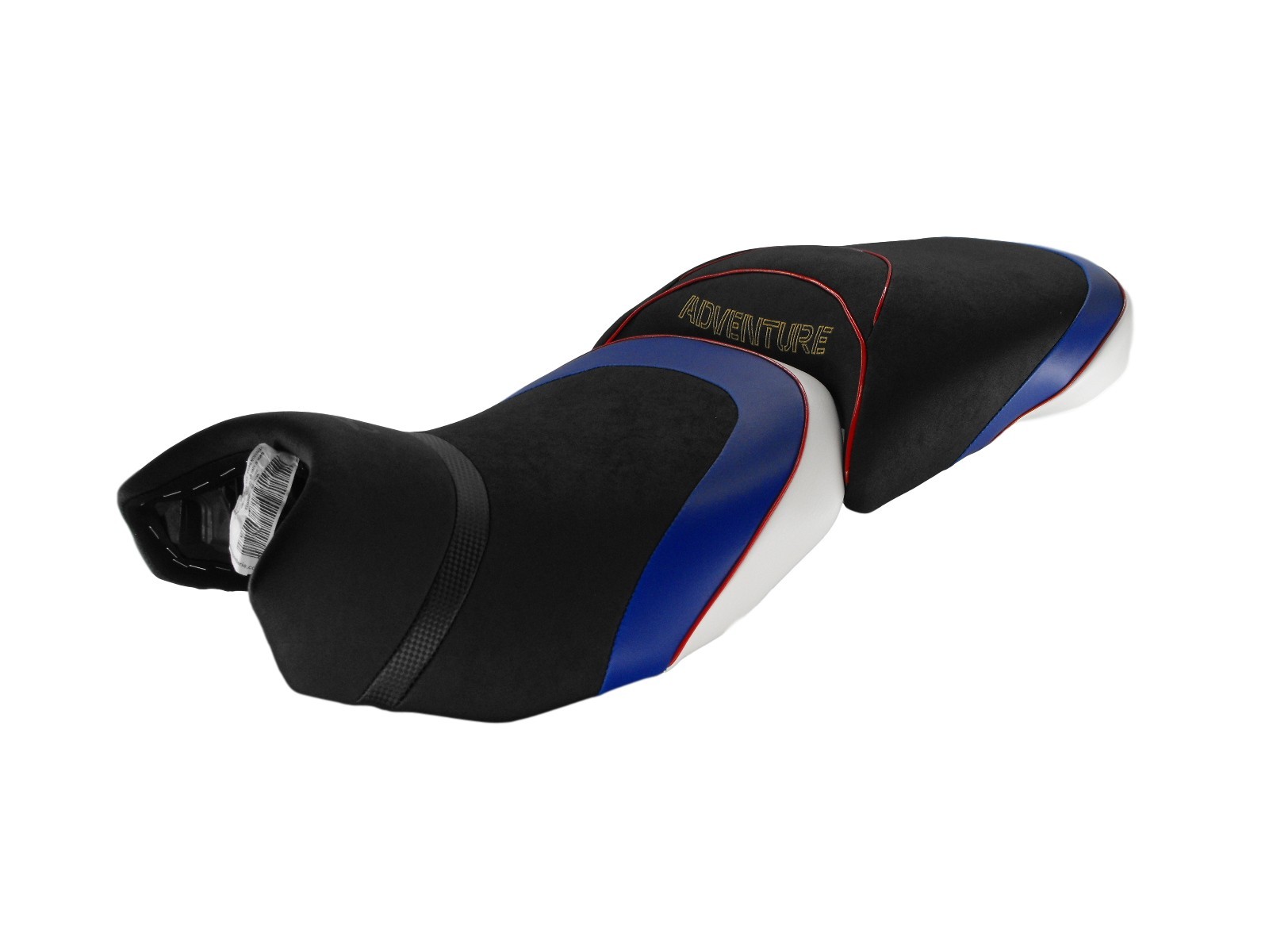 Housse de siège BMW R1250GS Adventure par Top Sellerie, finitions Premium en cuir noir