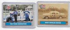 TWO (2) LEE PETTY SIGNED 1991 PRO SET CARDS - 1954, 1958 & 1959 NASCAR CHAMPION