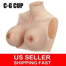 Realistic Silicone Breast Forms Fake Boobs For Crossdresser Drag Queen C-G Cup