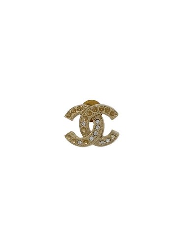CHANEL earrings colored stone coco mark gold one ear