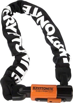 Kryptonite 1090 Evolution Series 4 Chain Lock Keyed 10mm x 90cm End Link Design
