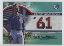 2023 Bowman Scouts Top 100 Aqua Refractor 3/125 Kevin Alcantara Alcántara 0qc2