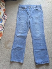 Vintage Levis 517 Boots Cut Flare Jeans 1976 Single stitch Talon 42 zipper 36/31