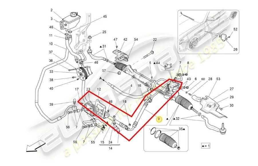 2014-17 Maserati Ghibli 3.0L RWD Power Steering Oil Hose Tube Pipe 670001922 OEM