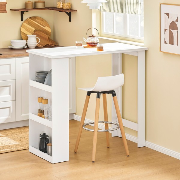 Sobuy KüChentheke Bartisch Mit 3 AblagefläChen, Stehtisch FWT17-II-W-image