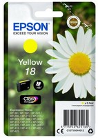 Original Epson 18 Yellow Druckerpatrone Tinte Tintenpatrone Mhd 2027 *Neu*