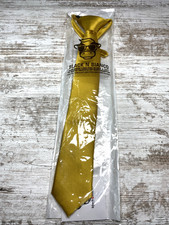 Black N Bianco Boys Gold Pre-Tied Zipper Tie Formal Wedding Easter New Sealed