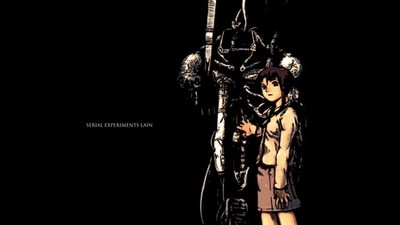Anime girls lain iwakura serial experiments simple Custom Gaming Mat Desk