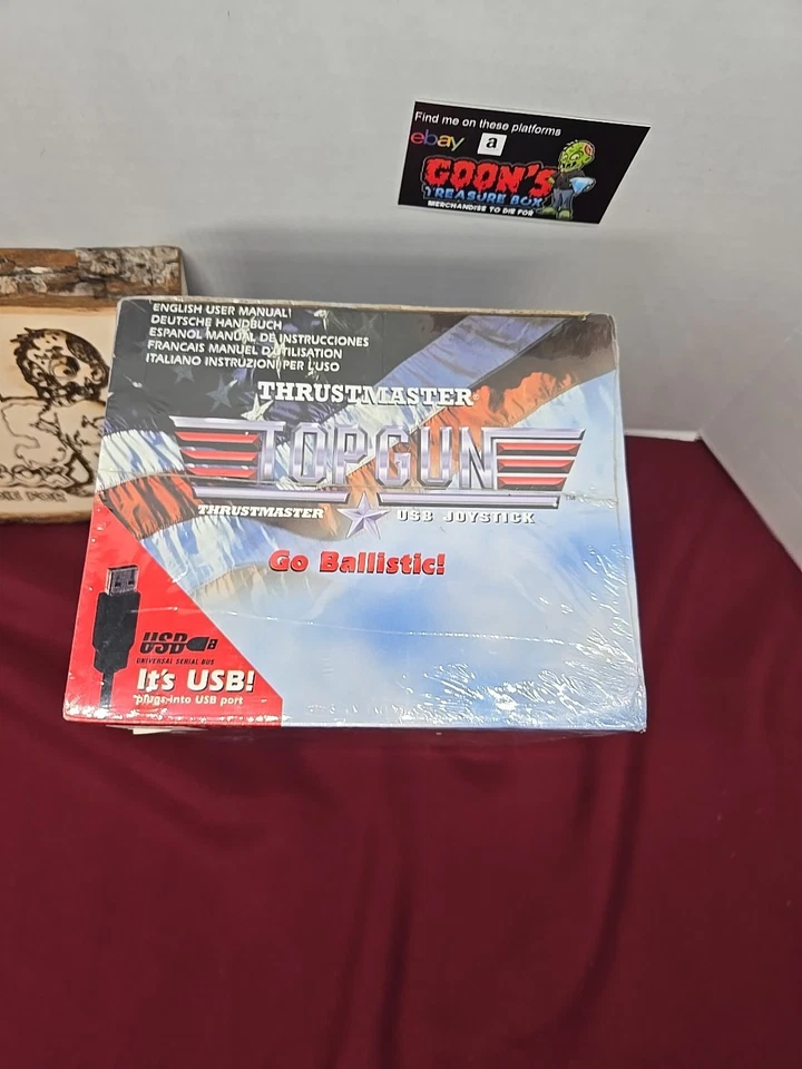 Top Gun Thrustmaster USB Joystick Vintage 1996 SEALED  - Image 2 of 4