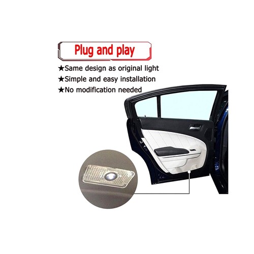 2Pcs LED HD Door Step Welcome Lights Projector For Acura MDX RDX RLX TL TLX - Picture 6 of 6
