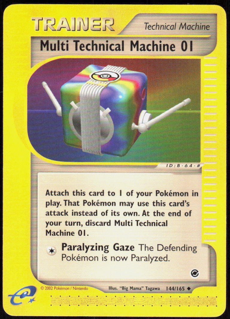 Multi Technical Machine 01 144/165 Uncommon Expedition LP Pokemon