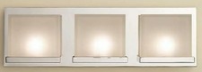 Capital 3-Light Vanity Wall Sconce Fixture Chrome w/ White Glass 20"W G9 LED