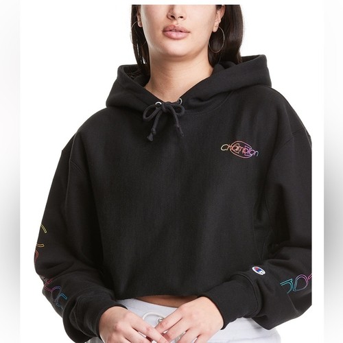 NEW Champion Reverse Weave Cropped Hoodie Sweatshirt Size Medium $70 - 第 1/4 張圖片