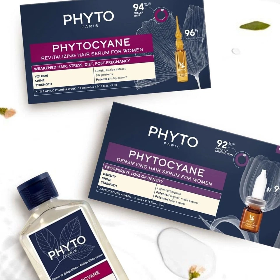 PHYTOCIANE Mujer Tratamiento Densificante para Adelgazamiento Progresivo del Cabello, Envejecimiento, Meno Foto 3 de 4