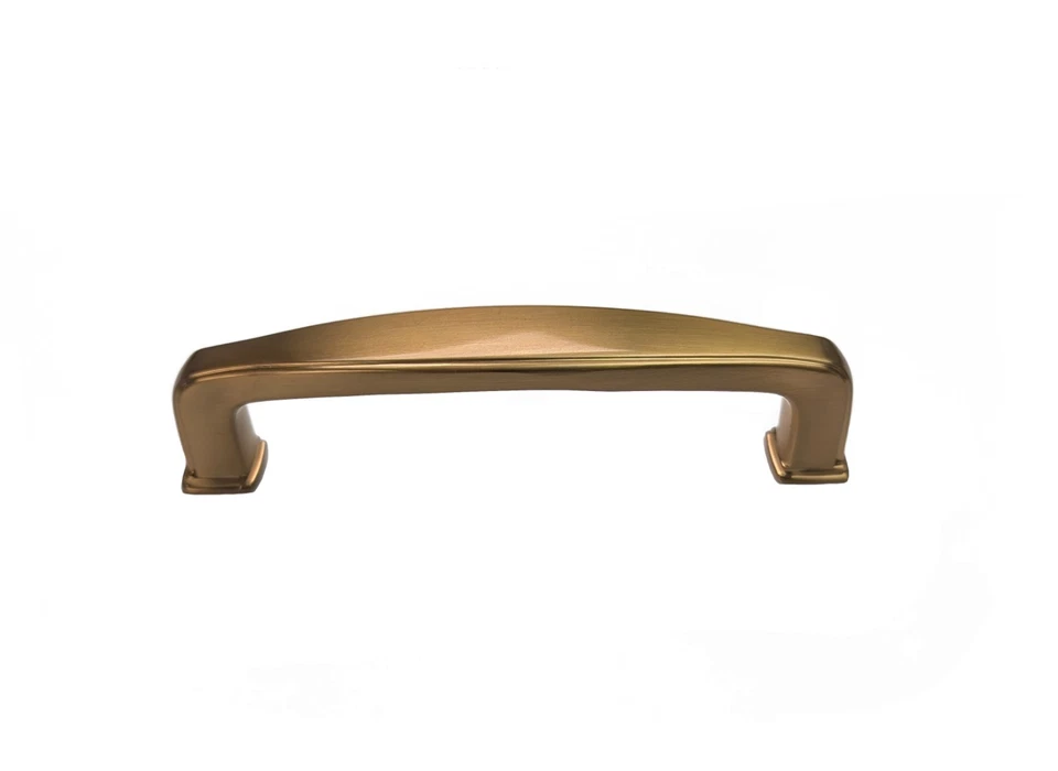 Mueble cuadrado dorado champán tirador cocina baño manija perilla bronce Windsor Foto 2 de 4