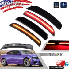 LED Side Bumper Marker Lights For 2015-23 Dodge Charger R T Scat Pack SXT GT SRT