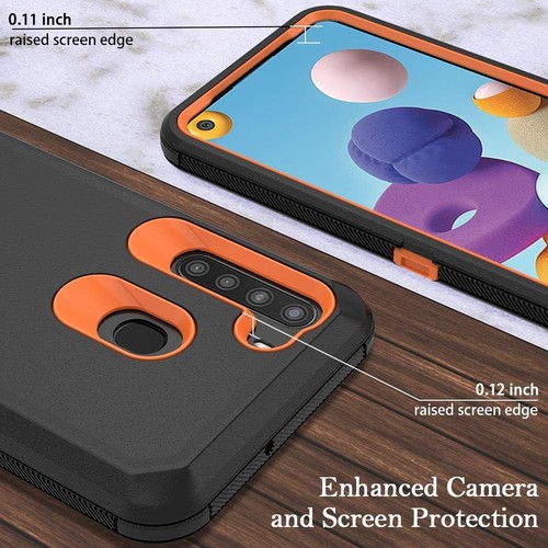 Pour Samsung Galaxy A21 Coque Coque Téléphone Résistante + Verre Trempé Ecran Vitre - Photo 12 sur 27