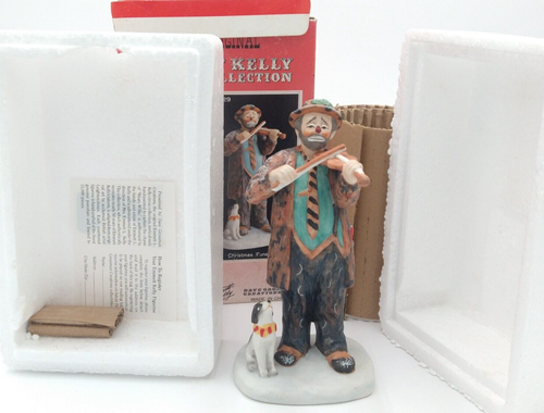 Emmett Kelly Christmas Tune Weary Willie & Cute Dog EK-629 Figurine IN BOX - 第 1/8 張圖片