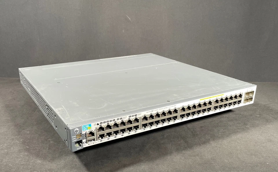 HP ProCurve J9574A E3800 48G-POE+-4SFP 48 Port Switch -Same Day Shipping - Image 2 of 4