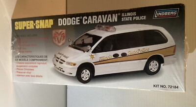 自動車 Dodge Caravan Illinois State Police 1/25 Dodge Caravan Illinois State Police Lindberg 1:25 Model Kit