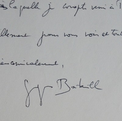 Georges Bataille & Les Tarmes d'Éros: ''I got back to work this time...