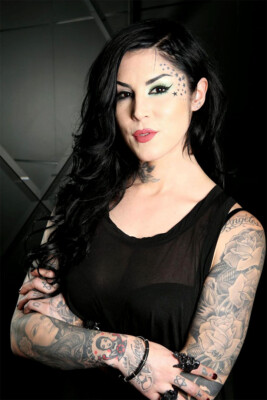 Kat Von D Writer Tattoo Model Painting Print Wall Art Home Decor - POSTER 20x30
