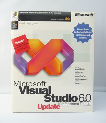 Microsoft Visual Studio 6.0 Professional - Update - mit Basic, C++ - Deutsch