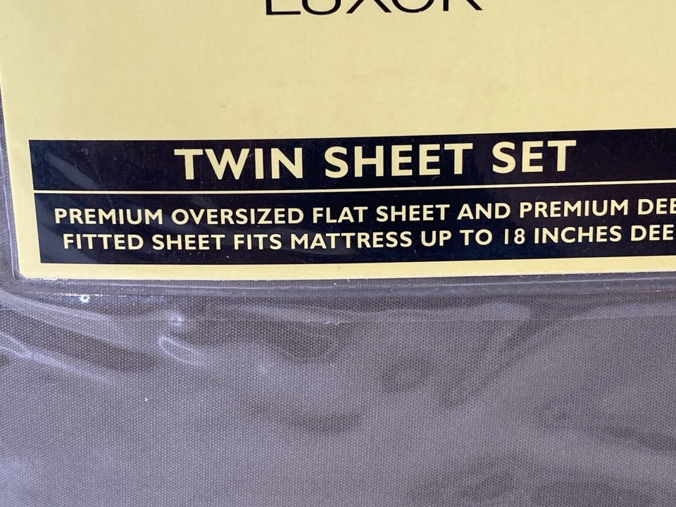 Martex LUXOR 3 Pc. Twin Sheet Set Xtra Deep 300 TC 100% Egyptian Cotton JAVA NEW - Image 3 of 4