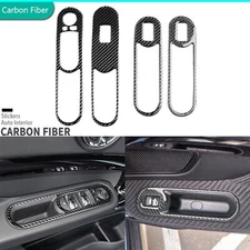 Real Carbon Fiber Window Lift Switch Panel Cover For Mini Cooper Countryman F60