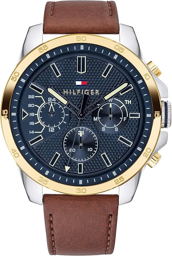 Мужские кварцевые часы Tommy Hilfiger Decker 46 мм 1791561