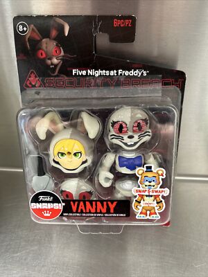 Five Nights At Freddys Security Breach Vanny 6 Pc Vinyl Collectible 
