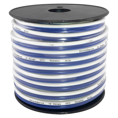 Pyle Marine Bluetooth Controller, 2x 5.25" 180W Blue LED Speakers (White) w/Wire - Picture 4 of 5