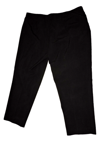 George Womens SZ 1X/16W Blk Pull-On Pants W42/L27.5 pockets poly/rayon/spandex - Picture 3 of 4