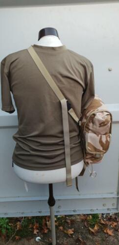 British Army Issue Field Pack DPM Desert Respirator Military Retro Man Bag - Picture 3 of 7