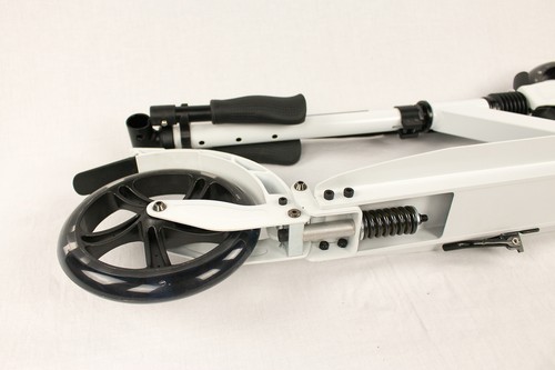 Hepros Fully Flash Scooter 200mm LED Leuchträder Cityroller Erwachsene Weiß - Bild 5 von 12
