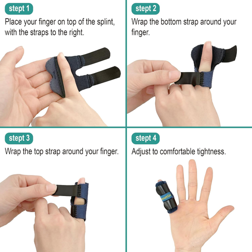 Small Trigger Finger Splint - 2 Pack Pinkie Finger Brace for Broken Finger, Fing - Picture 5 of 12